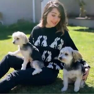 80s vintage dog sweater